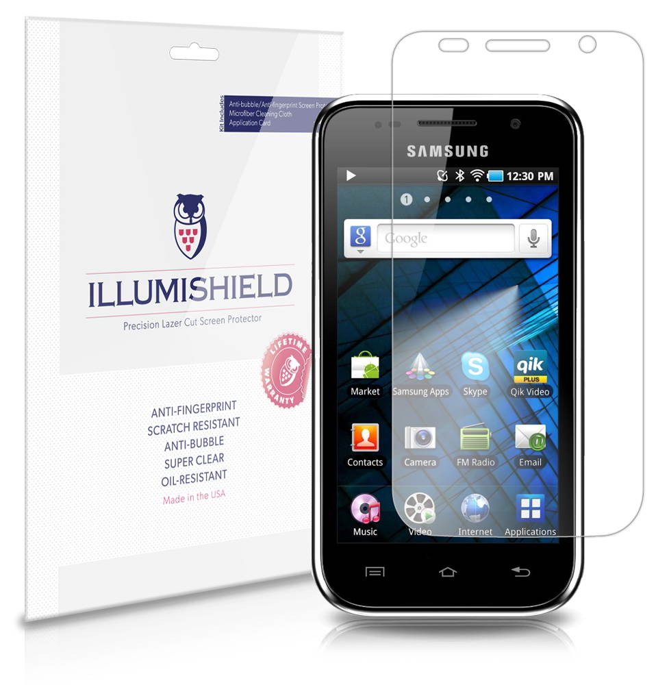 iLLumiShield - Samsung Galaxy Player 4.0 Crystal Clear Screen Protectors with Anti-Bubble/Anti-Fingerprint - 3-Pack + Lifetime Replacements