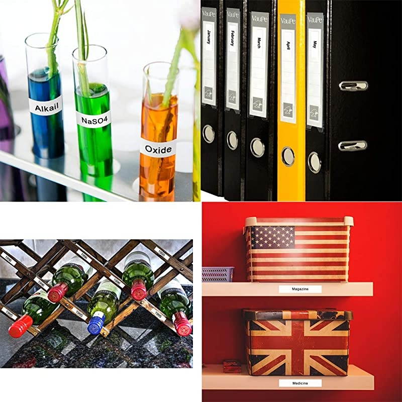 Compatible Tape Replacement for Dymo D1 Labels Tape 45013 S0720530 Refill, Black on White,1/2 Inch x 23 Ft, Labeling Tape for Dymo LabelManager PnP 160 360D 280 420P 450 Duo Label Maker,3P