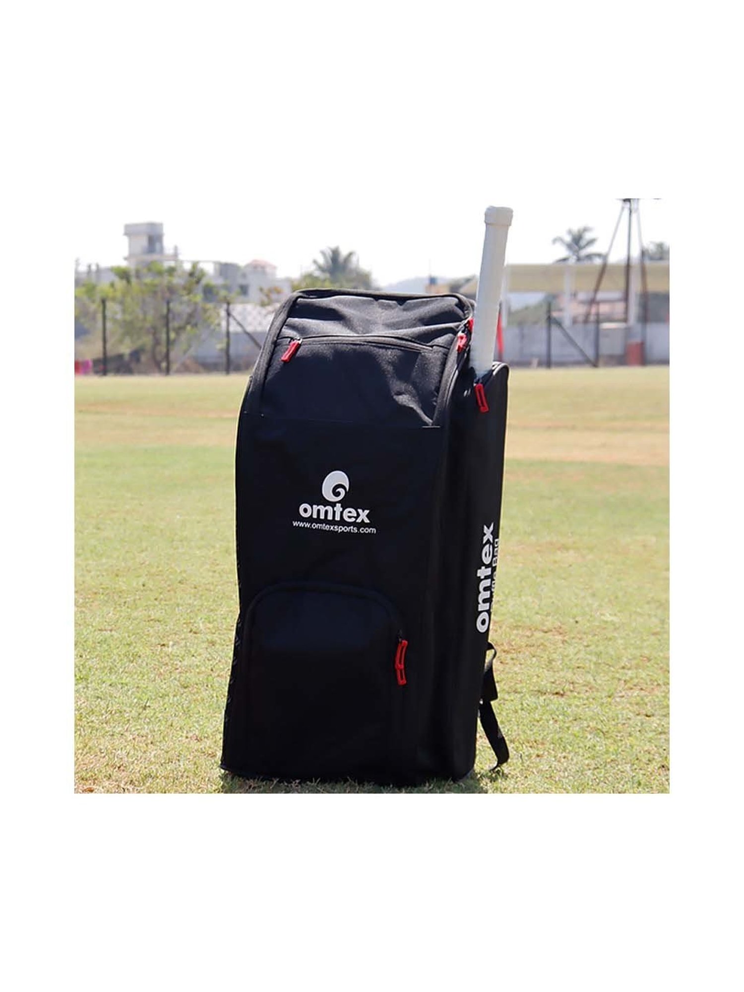 Omtex Black Cricket Duffle Kit Bag for Senior Cricketers