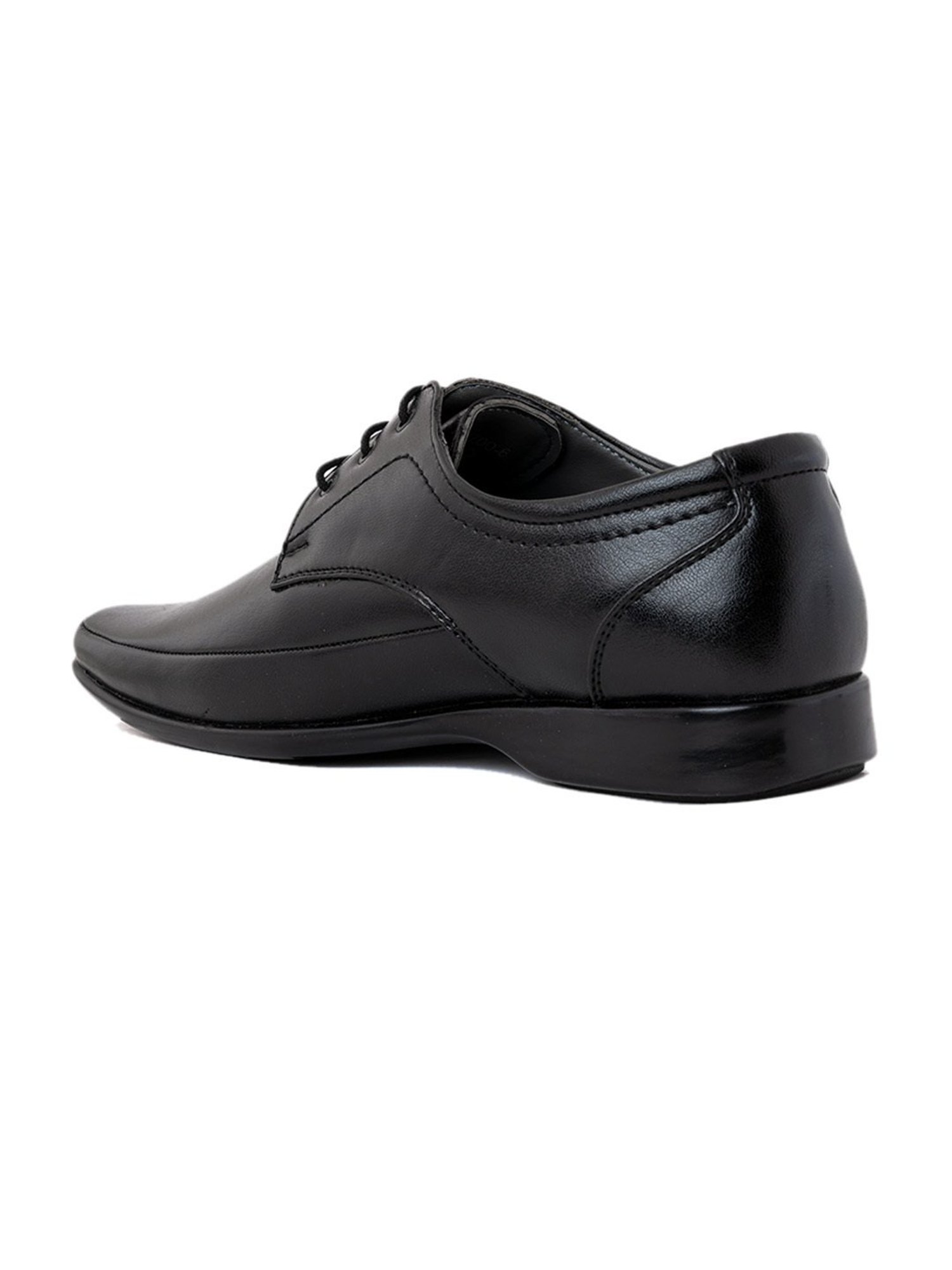 Lazard by Khadims Men's Black Derby Shoes
