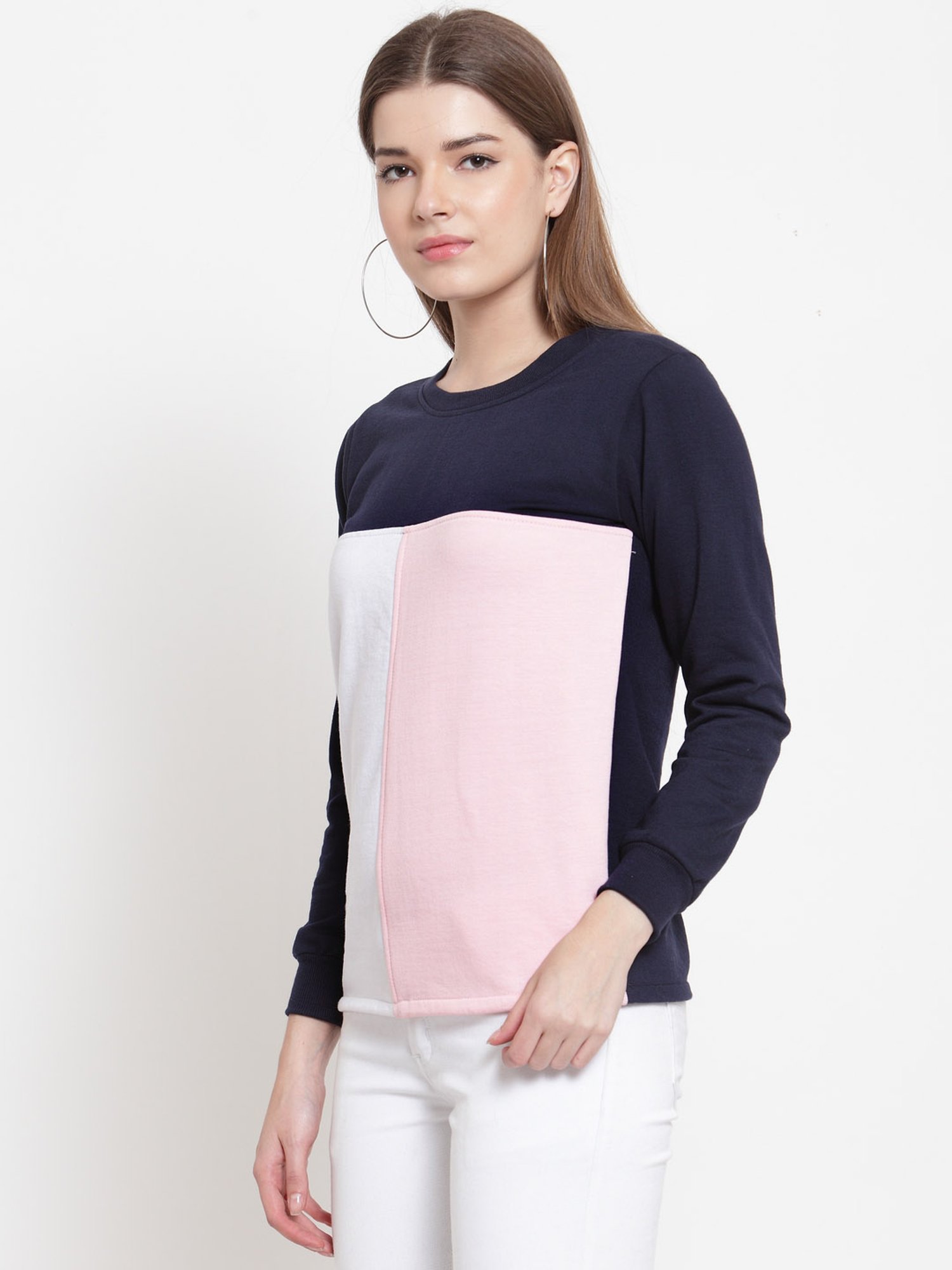 Belle Fille Multicolor Full Sleeves Sweatshirt