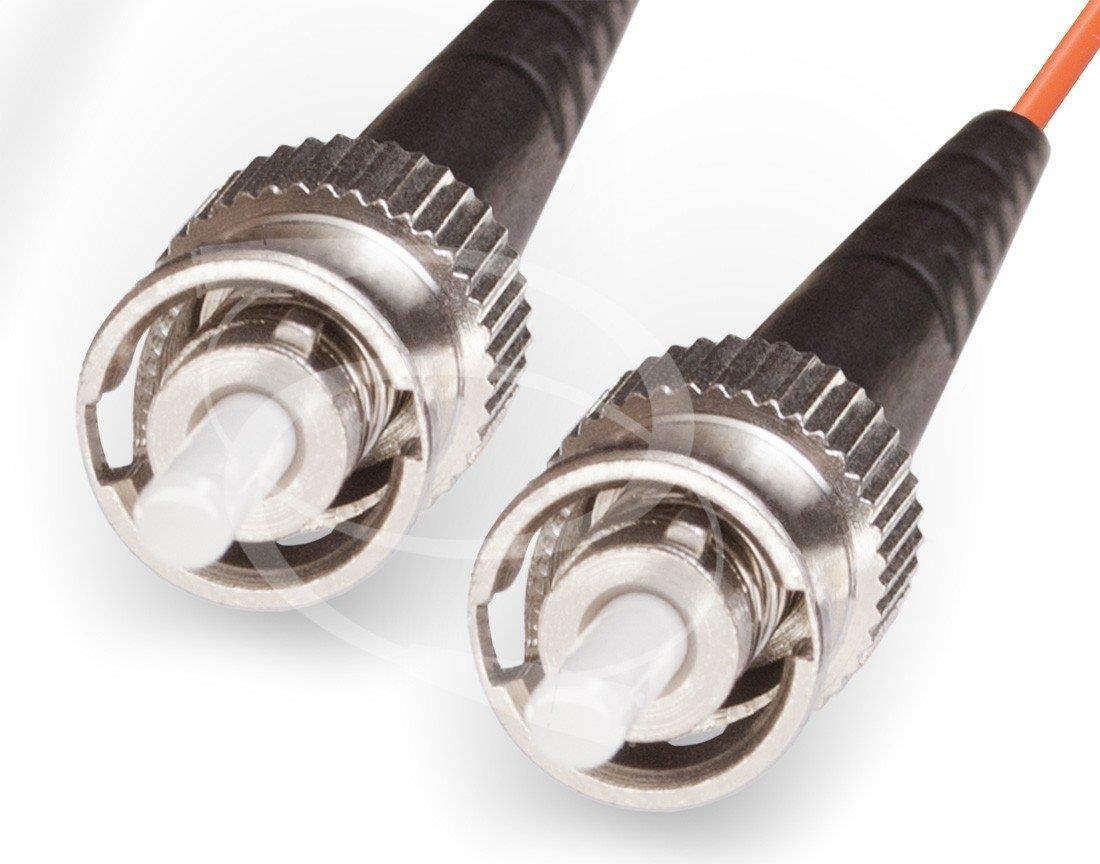 FiberCablesDirect - 4M OM1 LC ST Fiber Patch Cable | 1Gb Duplex 62.5/125 LC to ST Multimode Jumper 4 Meter (13.12ft) | Length Options: 0.5M - 300M | 1gb 10gb lc-st mmf UPC sfp 1gbase mmd dx PVC ofnr