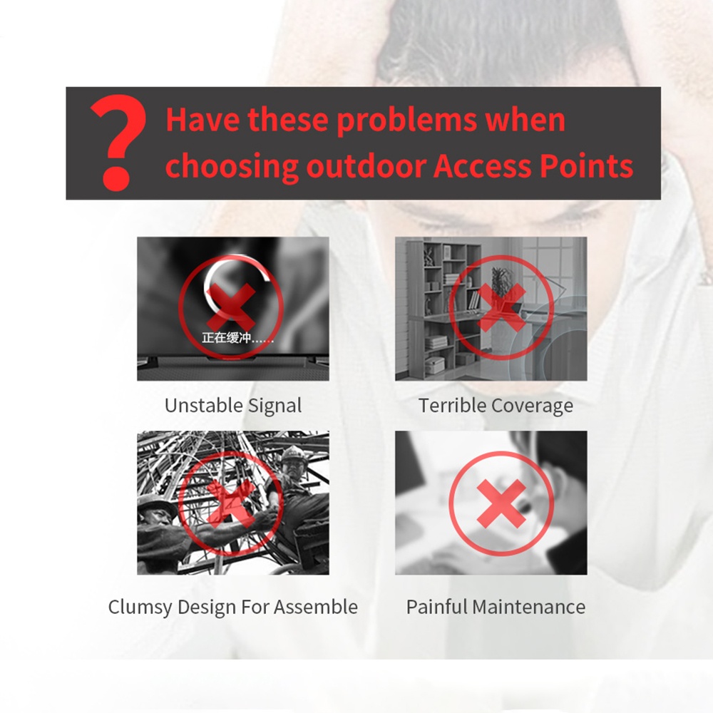 COMFAST CF-EW72 1200Mbps 802.11AC Dual-Band Outdoor Wireless AP Router 2.4G+5.8G WiFi Coverage