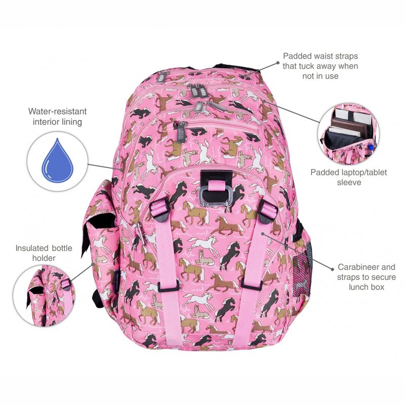 Wildkin Horses in Pink Serious Backpack