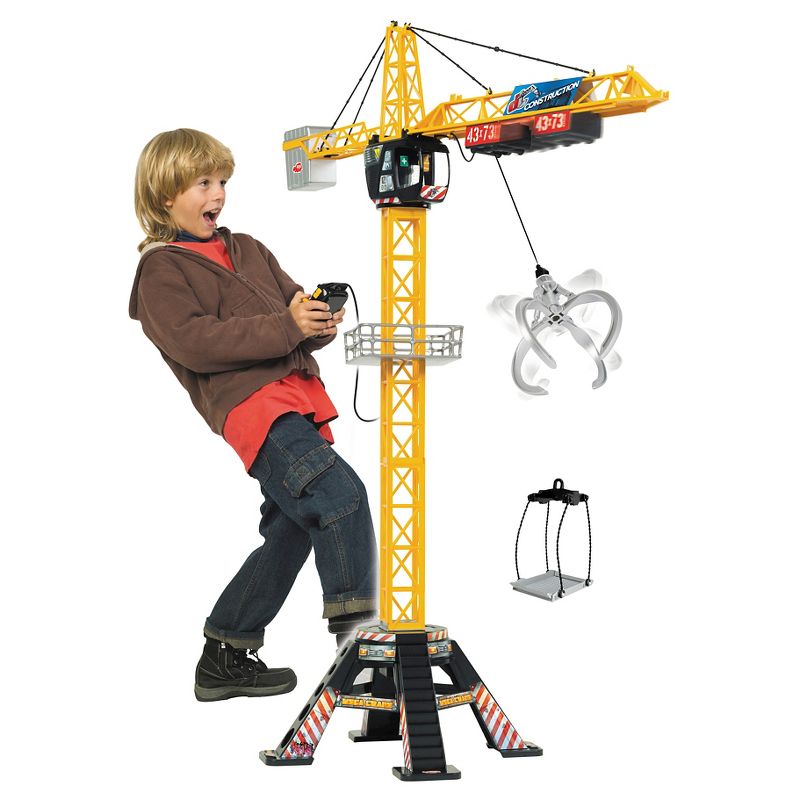 Dickie Toys Mega Crane Remote Control Set with Truck