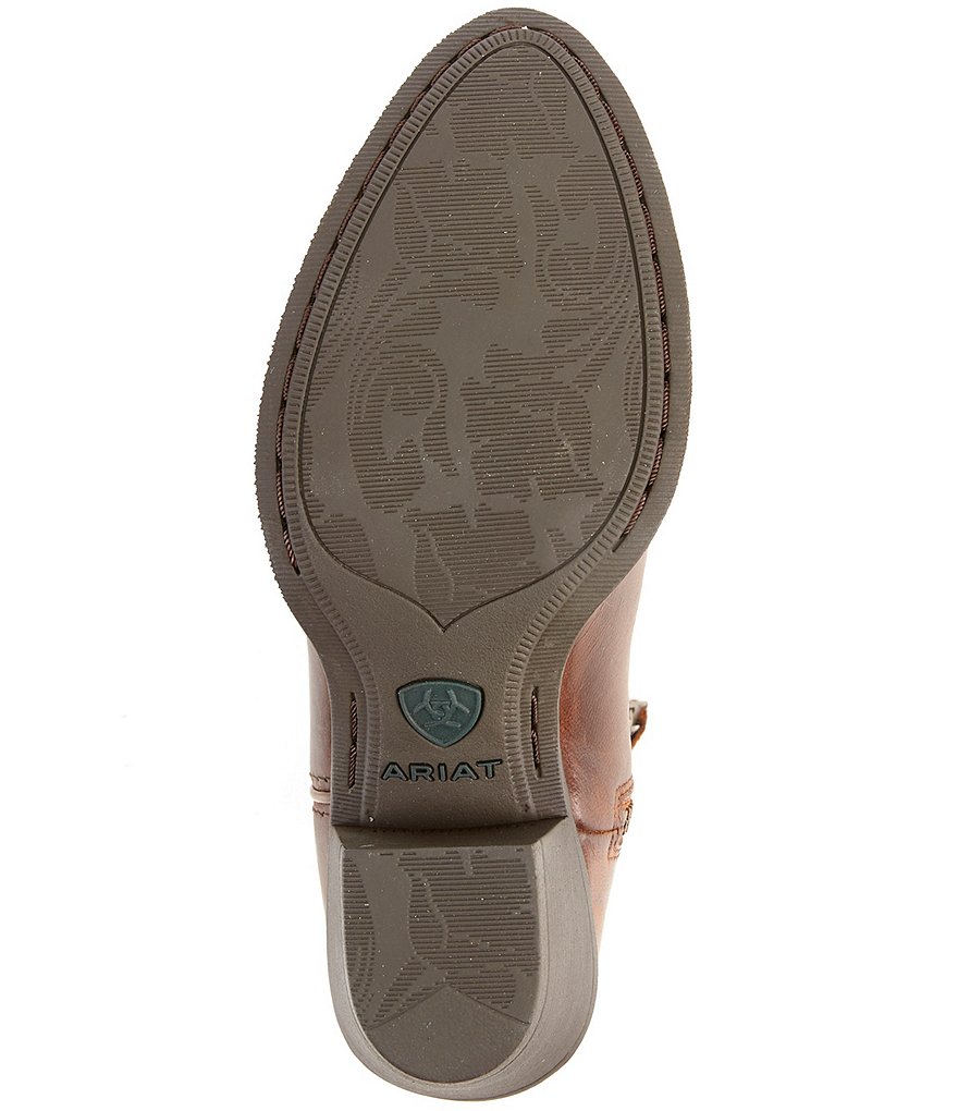 Ariat Darlin Short Leather Block Heel Western Boots