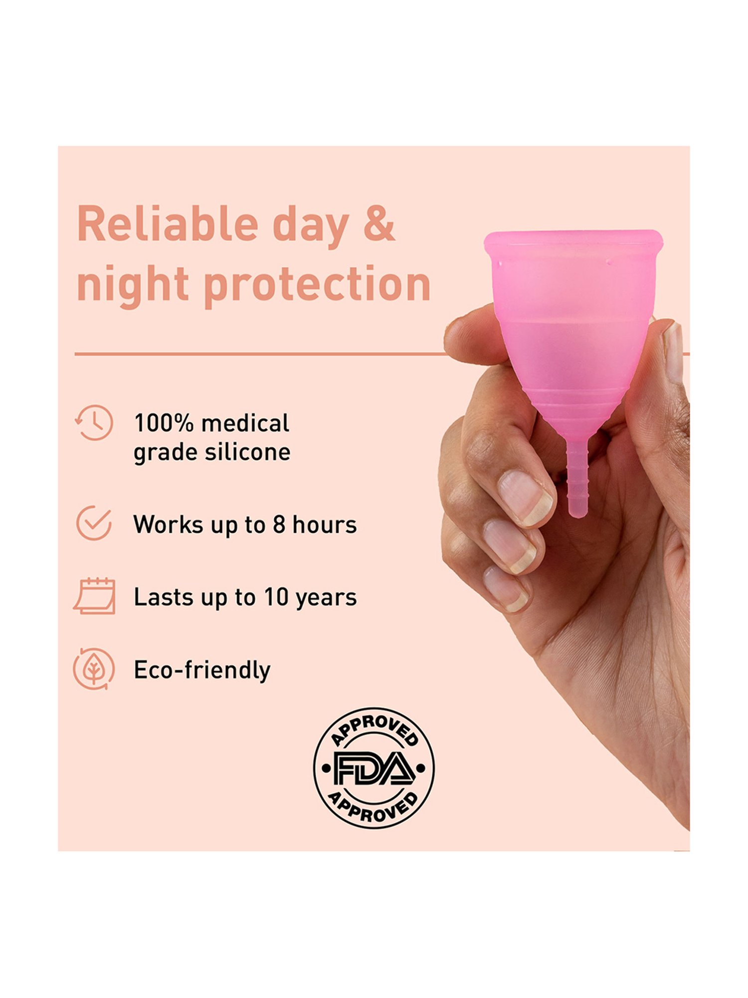 Namyaa Ultra Soft Medium Reusable Menstrual Cup - 50 gm