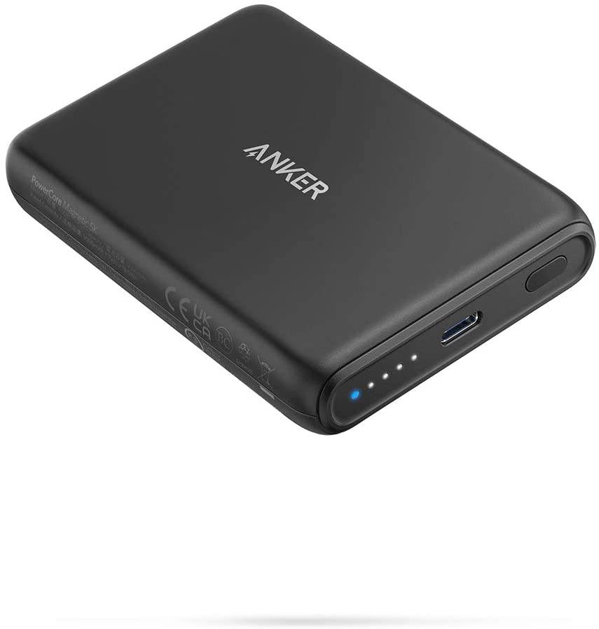 Anker Magnetic Wireless Portable Charger, PowerCore Magnetic 5K Wireless 5,000mAh Power Bank with USB-C Cable, Design for iPhone 12/12 Pro / 12 Pro Max / 12 Mini