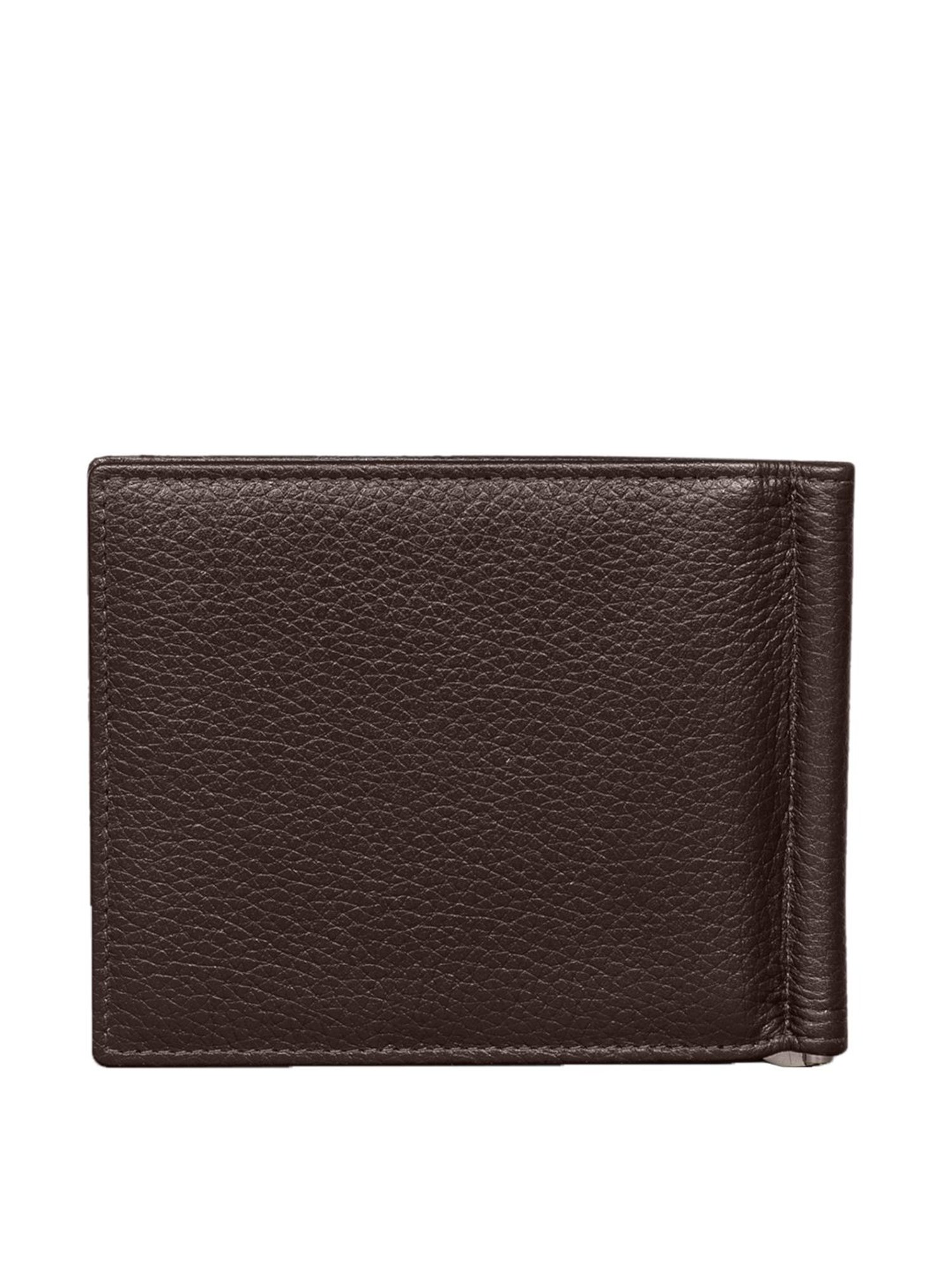Mai Soli Dollaro Brown Casual Leather Money Clip Wallet for Men
