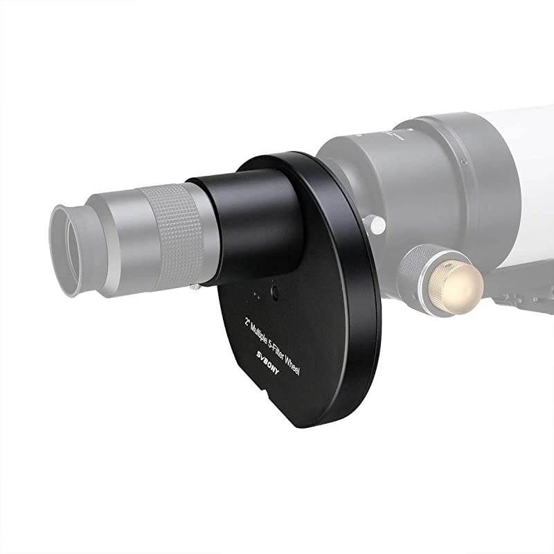 SV133 Filter Wheel Multiple 5 Position Filter Wheel for Telescope with 2 inches Eyepiece Adaptor Camera Adaptor and Locking Ring