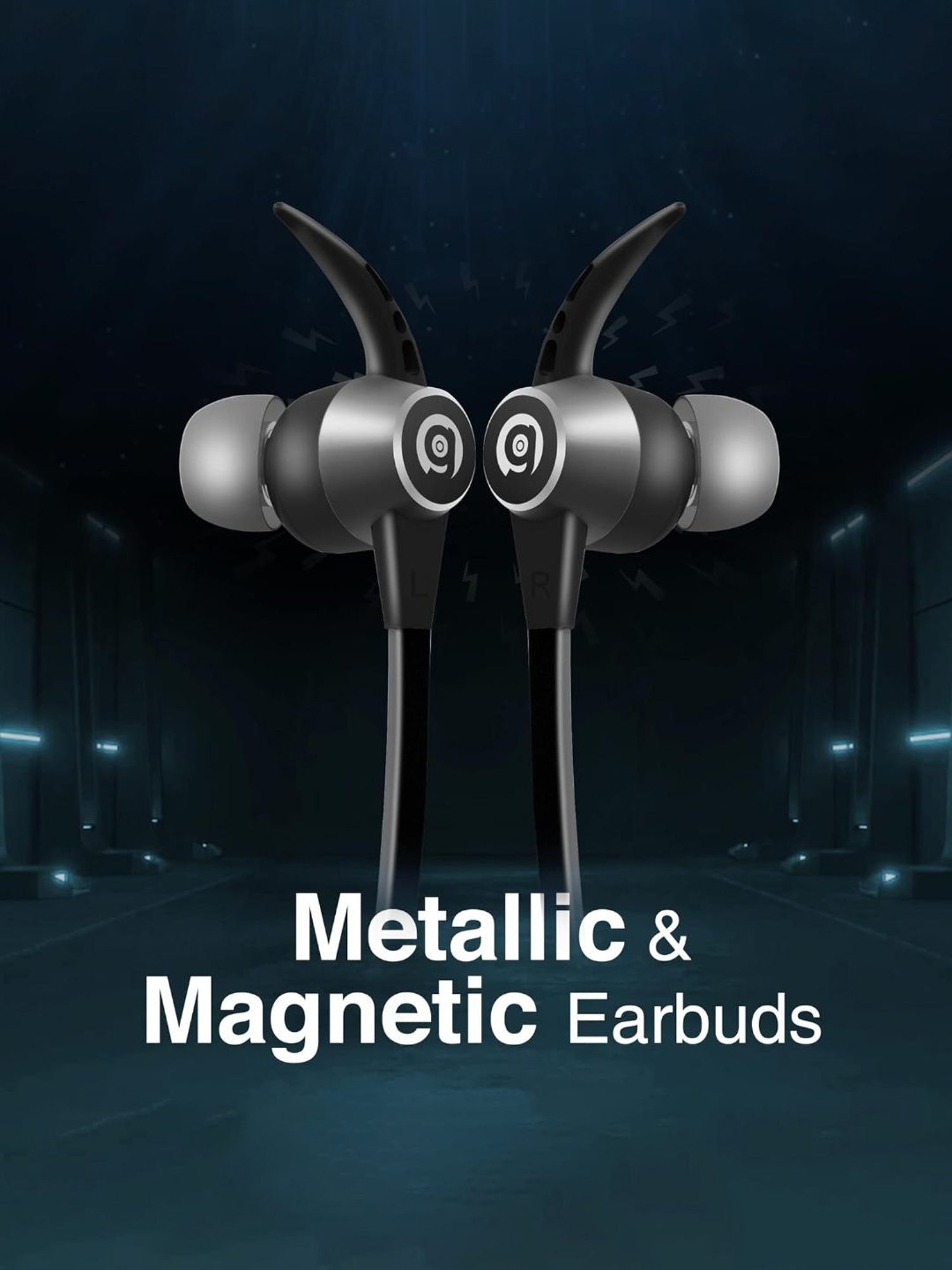 Boat Airdopes Sonik BT Earbuds with 60Hrs Playback & ENx Technology (Thunder Black, True Wireless)