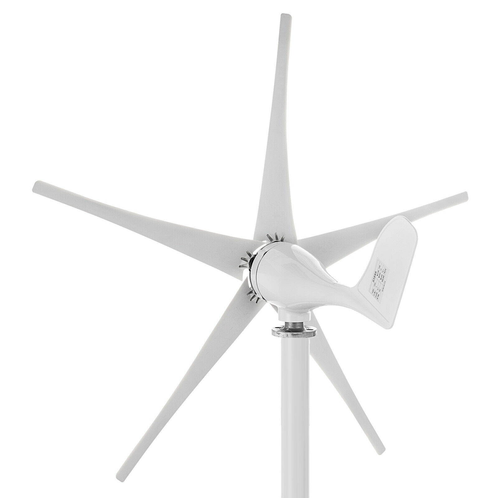1200W 12V DC 5 Blades Wind Turbine Generator W/ Charger Controller Home Power