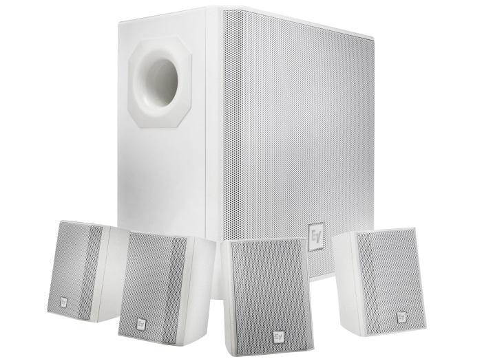 Electro-Voice EVIDS44W Wall-Mount Background Music Speaker System Package (White)