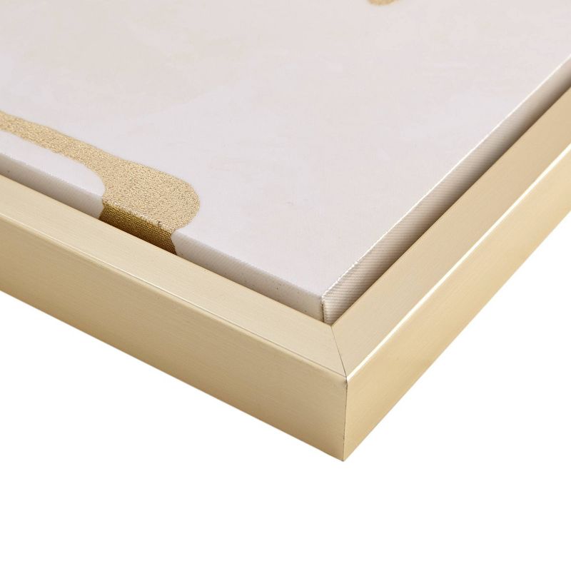 Study in Framed Canvas with Foil Gold/White - Martha Stewart