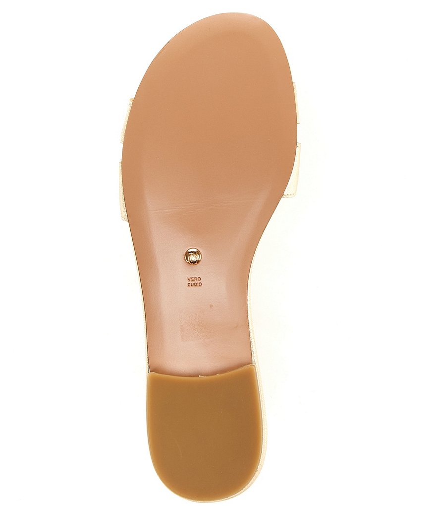 Pelle Moda Barton Metallic Suede Pearl Ornament Detail Dress Sandals