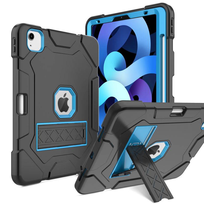 Donwell For iPad Air 4th Gen 10.9 inch 2020,For Apple iPad Air (2020)/Apple iPad Air (4th Generation) /Apple iPad Air 10.9'' 2020 Shockproof TPU Pencil Holder Kickstand Case Cover