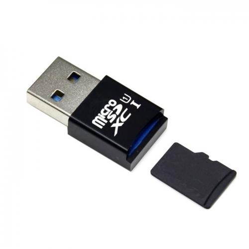 Cablecc  Mini Size USB 3.0 to Micro SD SDXC TF Card Reader with Micro USB 5pin OTG Adapter for Tablet / Cell Phone