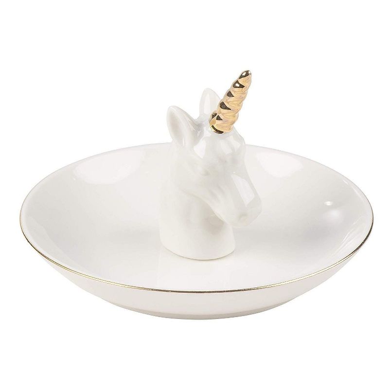 Ceramic Unicorn Ring Holder - Small Jewelry Accessories Dish, Bracelet, Earrings