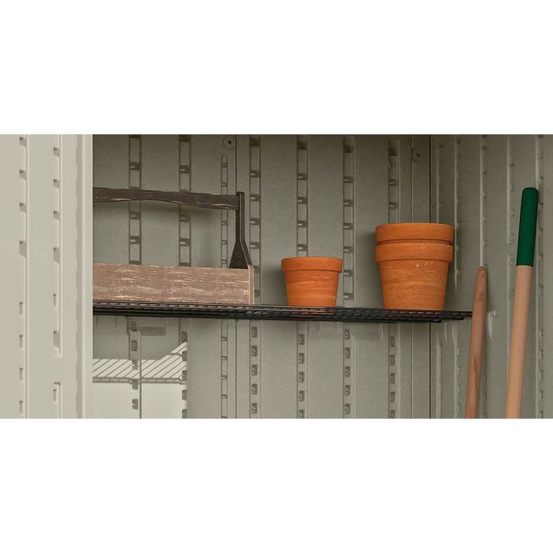 Suncast BMSA7S Vertical Storage Shed Organization Metal Wire Shelf Rack Shelving