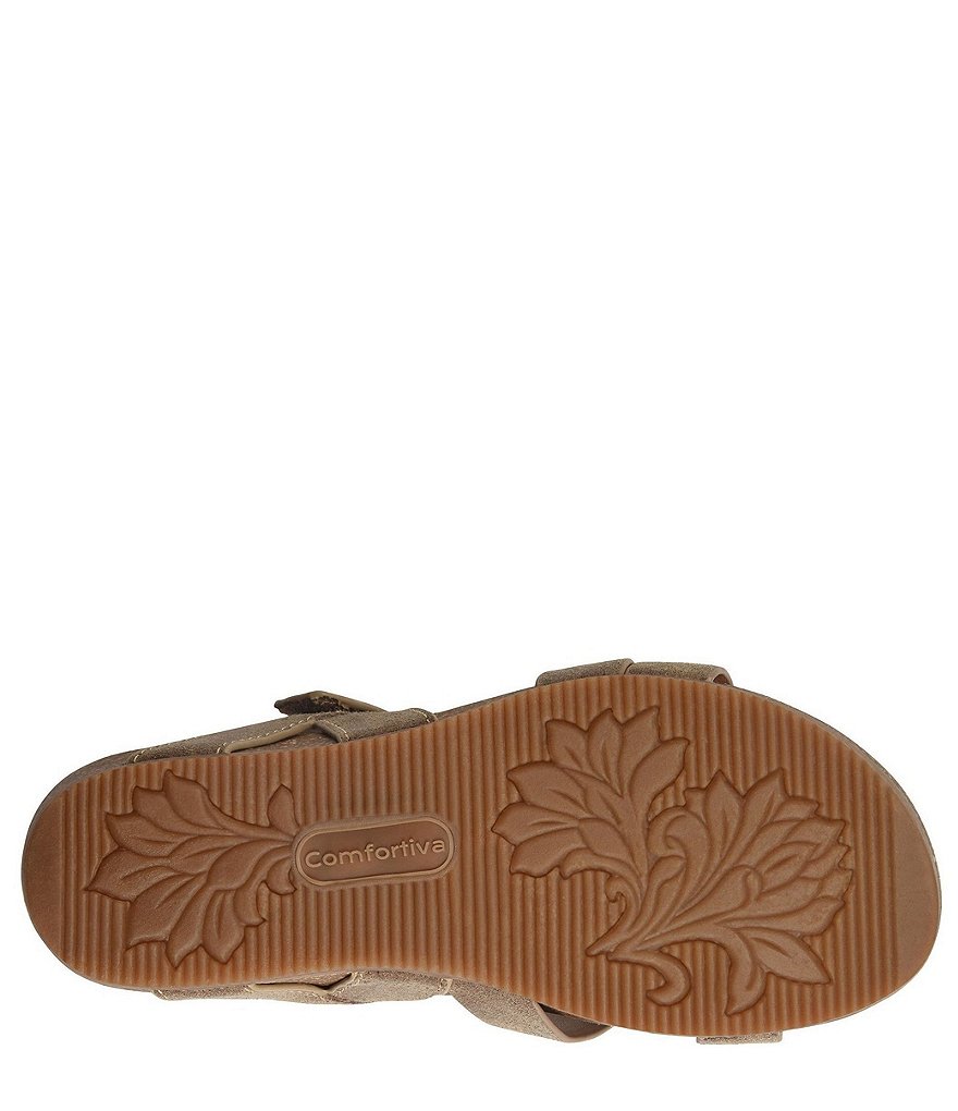 Comfortiva Gardena Suede Footbed Sandals