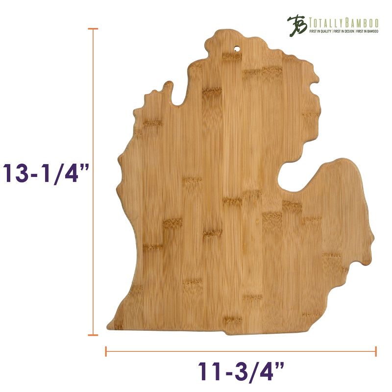 Totally Bamboo Michigan State Cutting Board 13.25" x 11.75"
