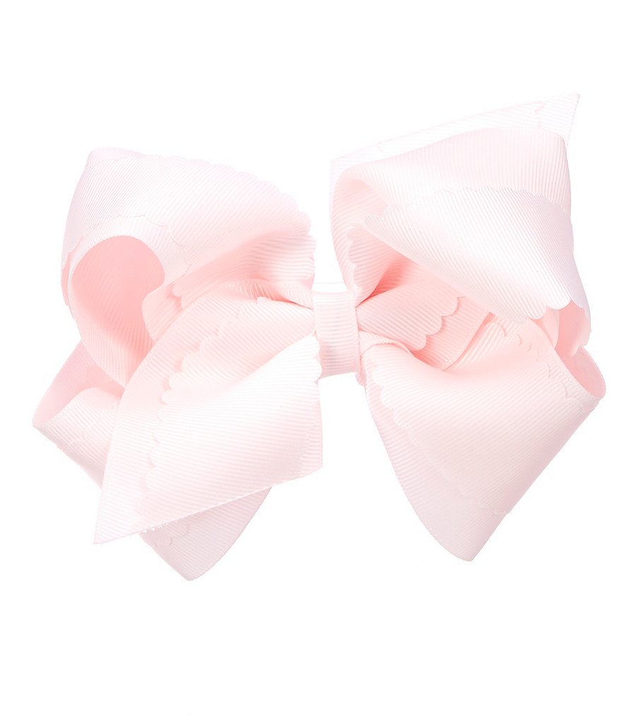 Copper Key Patterned Sparkle and Grosgrain Overlay King Bow