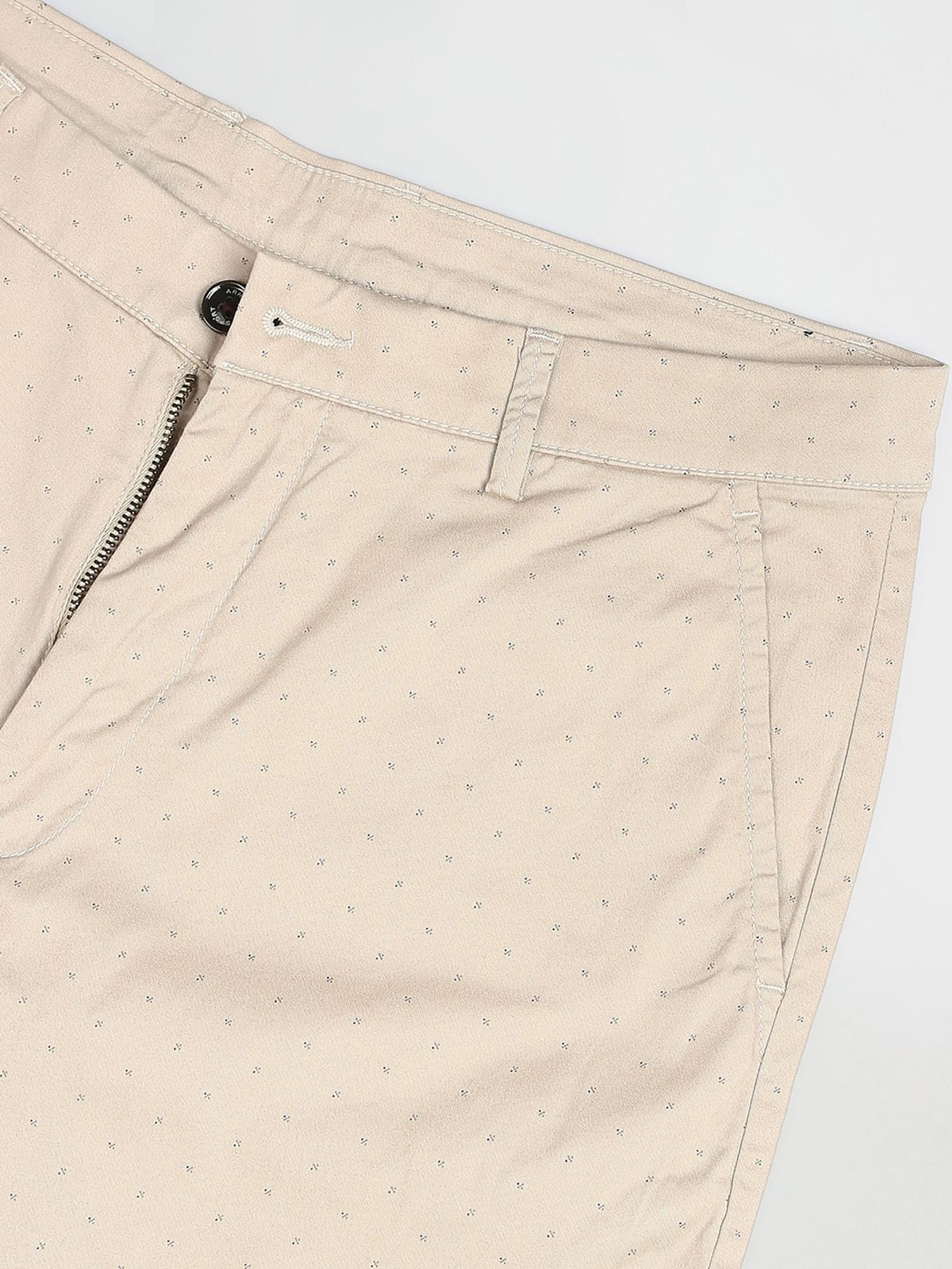 Arrow Sport Beige Regular Fit Shorts