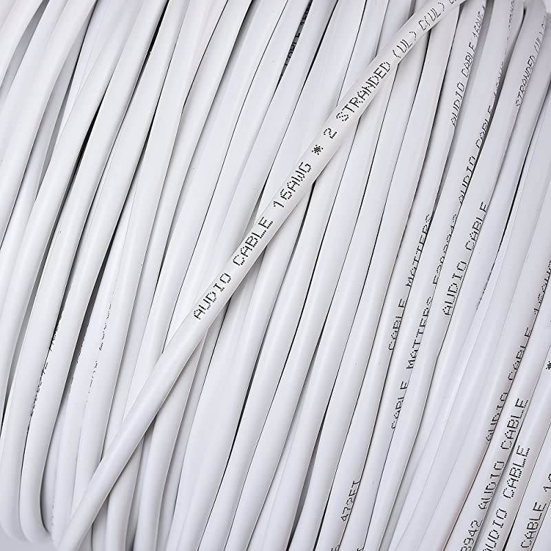 16 AWG CL2 in Wall Rated OxygenFree Bare Copper 2 Conductor Speaker Wire Speaker 100 Feet