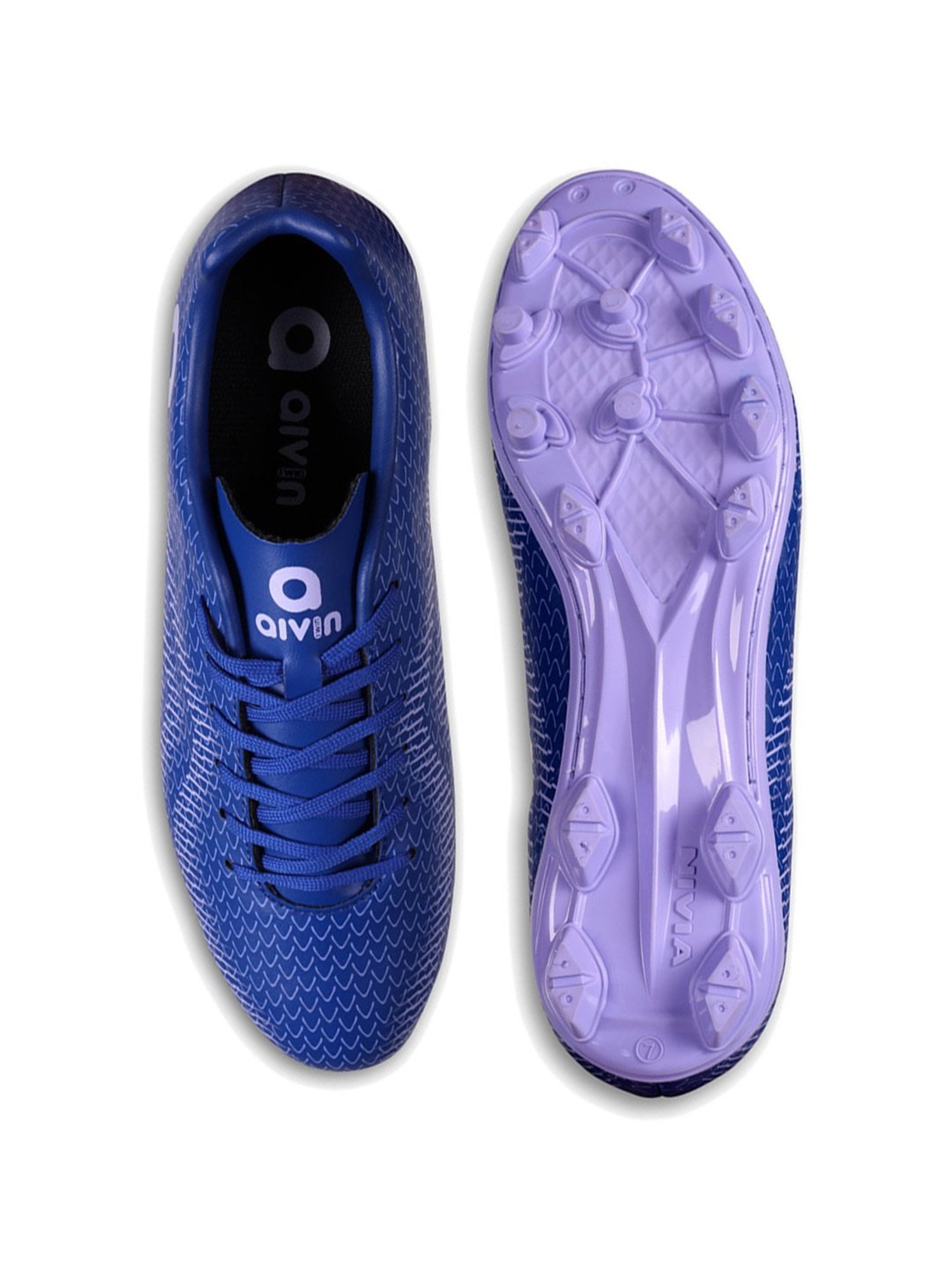 AIVIN Men's Rattle Snake Royal Blue Football Shoes