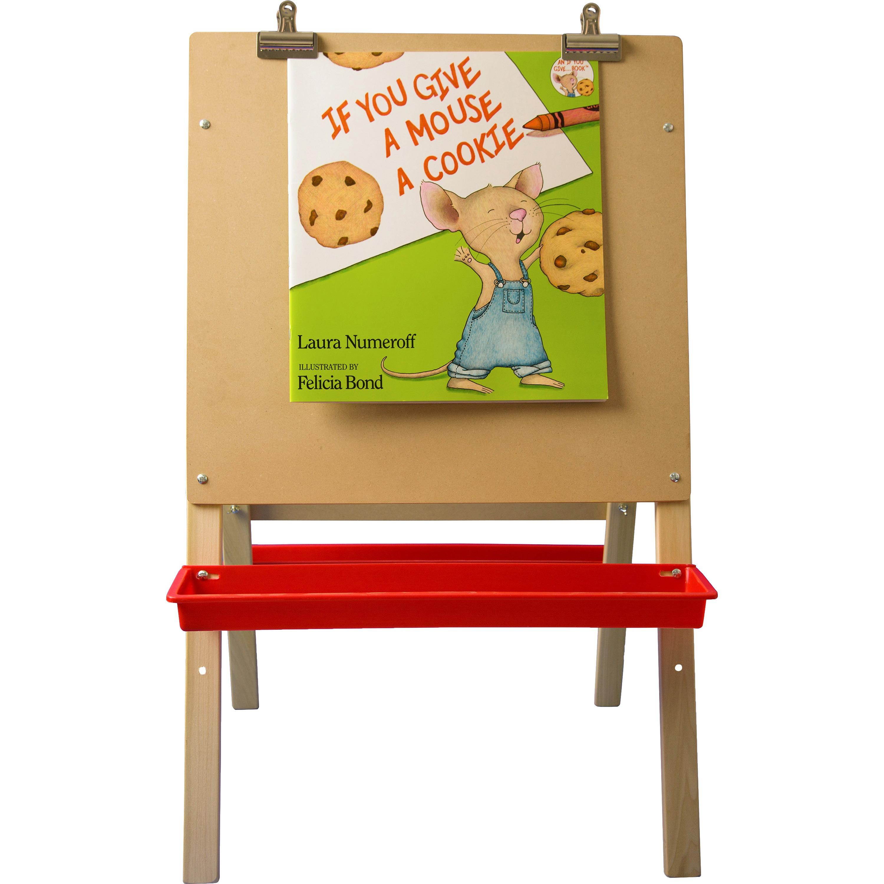 Flipside Child's Preschool Easel Height-Adjustable 24"Wx40"H Multi 17314