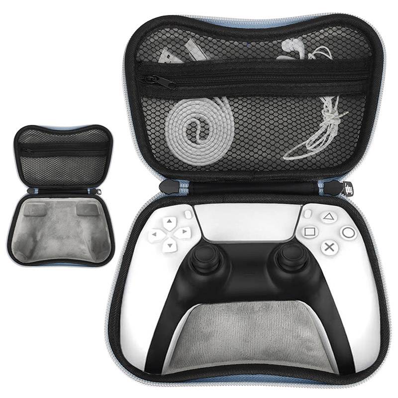 Suitable for Sony PS5 Gamepad and Peripheral Small Accessories Storage Bag PS5 Controller Joystick Silicone Cap+Carrying Box+Protective Storage Bag