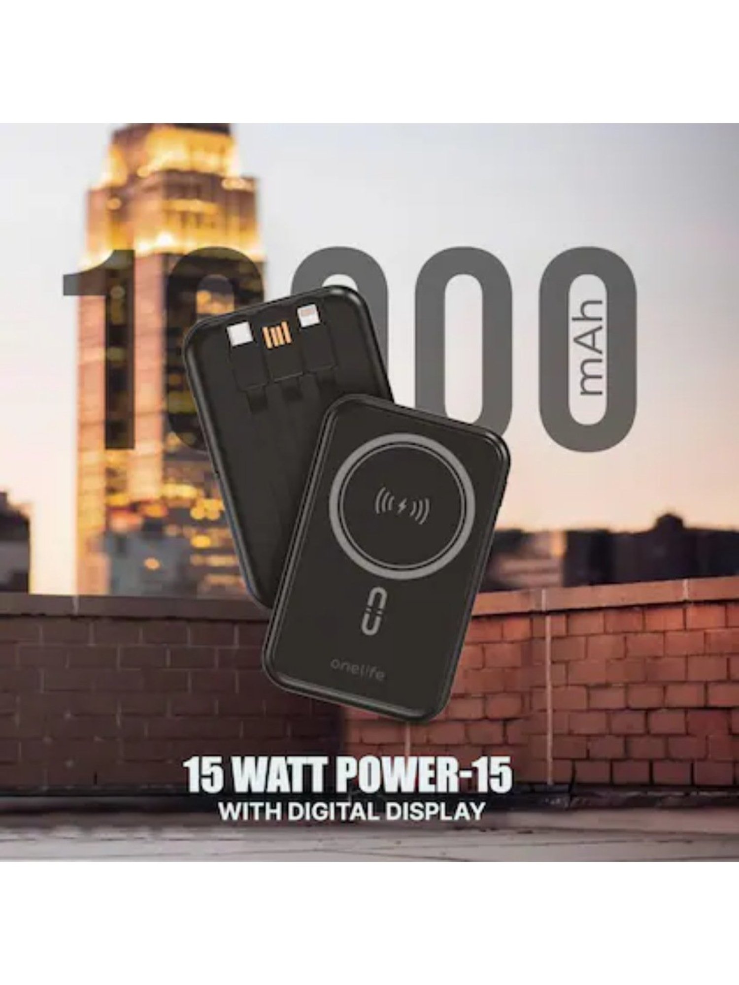 Onelife Power 15, 15W Magnetic Magsafe Wireless (Black)