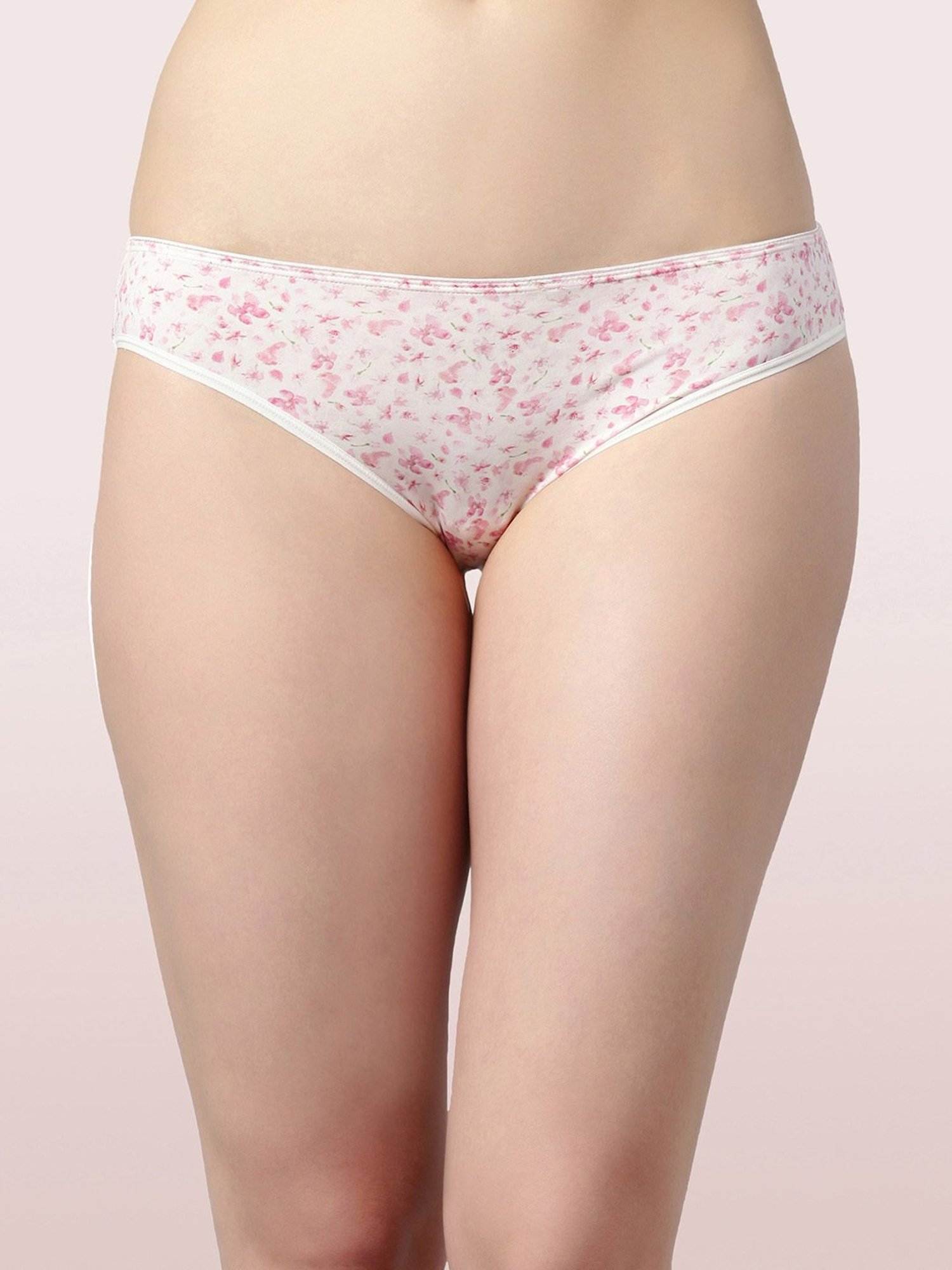 Enamor Pink Printed Hipster Panty