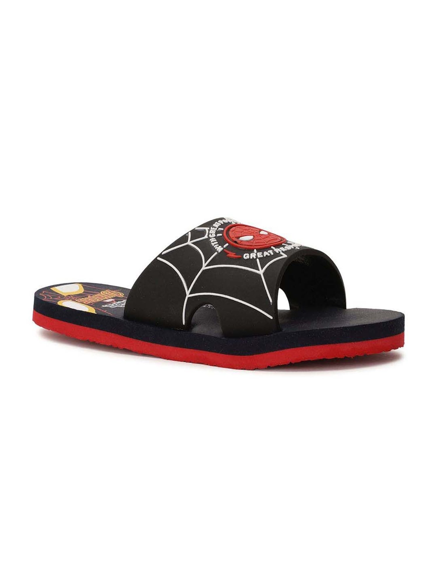 Disney by Bata Kids Black & Navy Slides