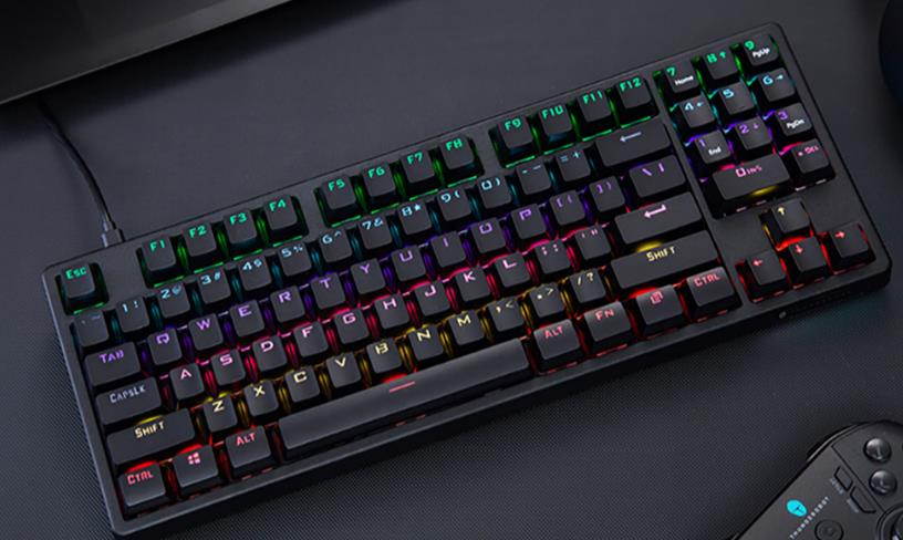 Thunderobot kl3089R Red  switch 89keys Wireless Mechanical Keyboard BLACK Mixed Color 20Lights Mode backlight