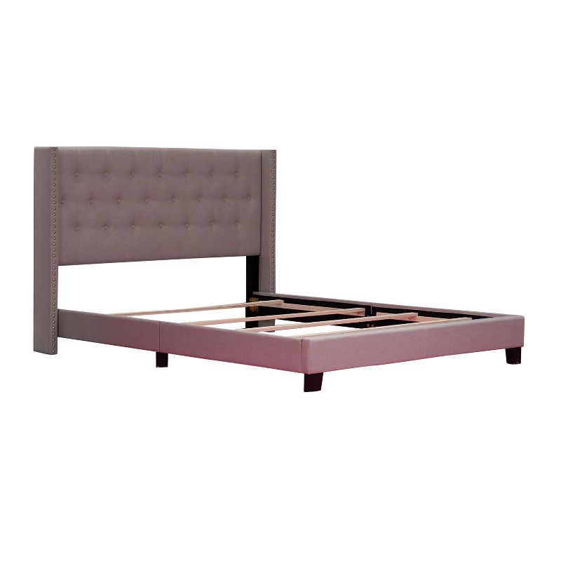 Full Upholstered Bed Gray - Home Source