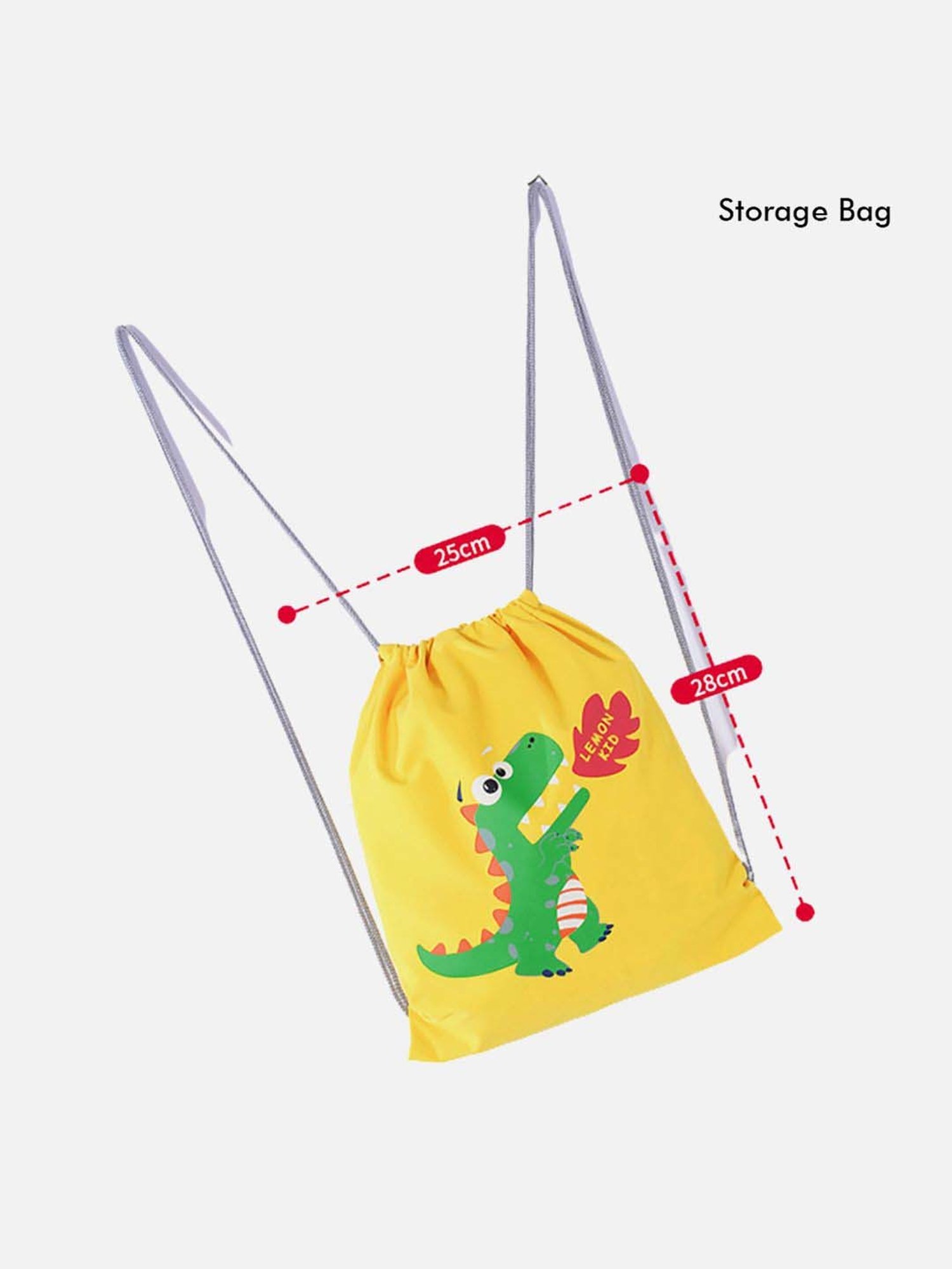 Little Surprise Box Kids Yellow & Green Printed Full Sleeves Raincoat