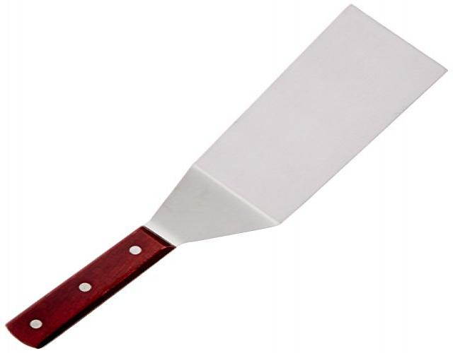 Crestware Turner with 9-1/2" Stainless Steel Solid Blade and 3-1/2" Brown Handle