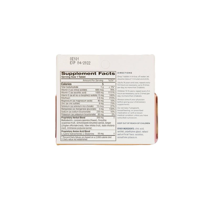 The Good Patch by La Mend Rise Effervescent Immunity Tablets - Citrus - 10ct