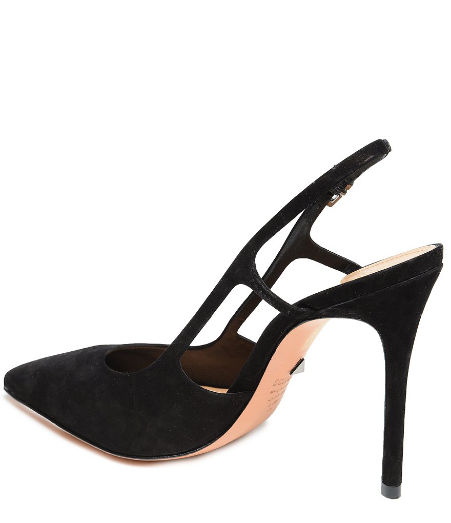 Schutz Boris Suede Sling Dress Pumps