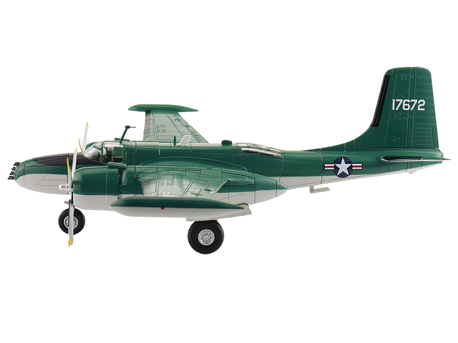 Douglas C-47 Skytrain Transport Aircraft "Night Fright 79th Troop Carrier Squadron 436th Troop Carrier Group D-Day" (1944) United States Army Air Forces 1/100 Diecast Model