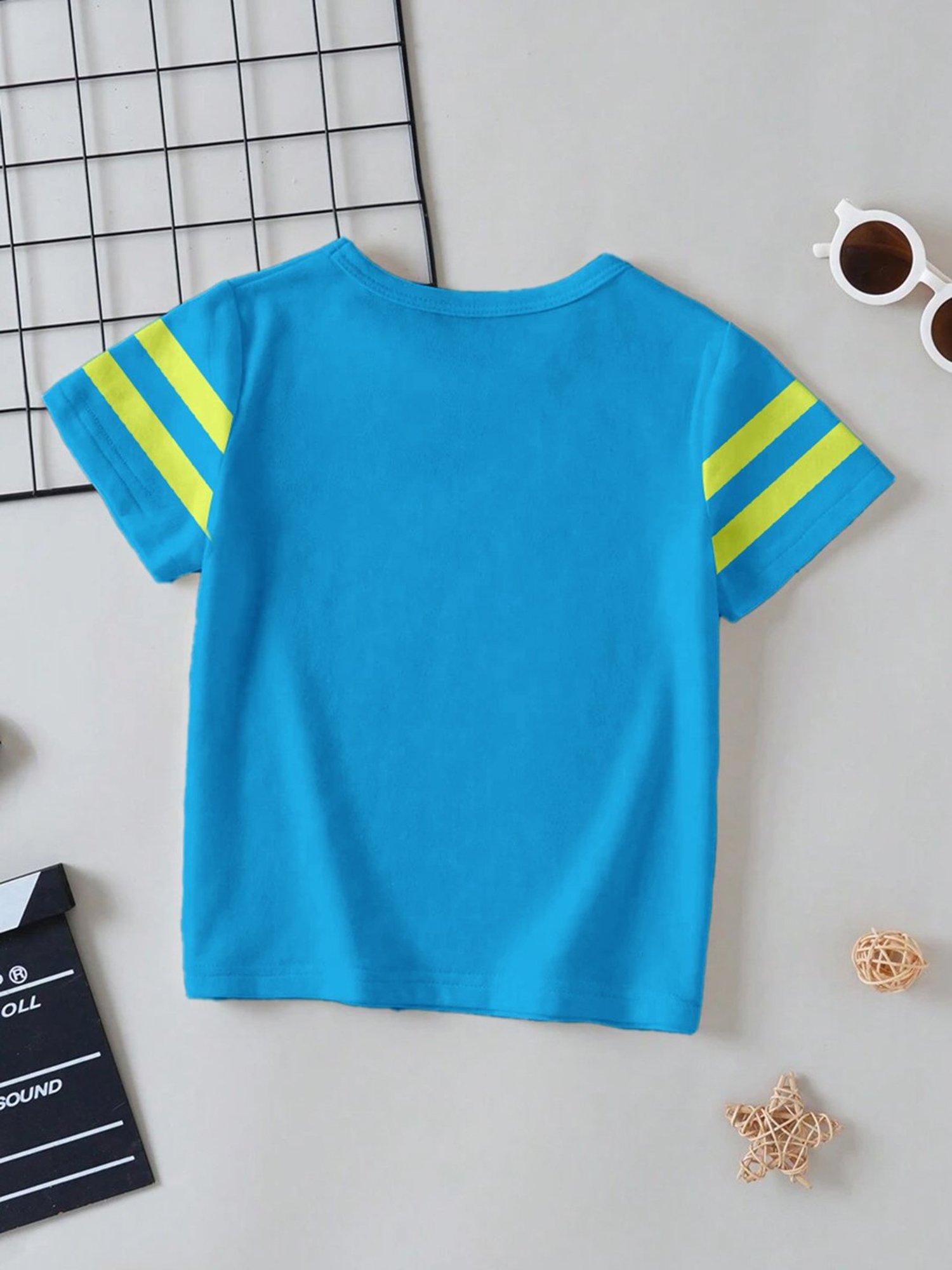 Codez Kids Blue & Green Printed T-Shirt (Pack Of 2)