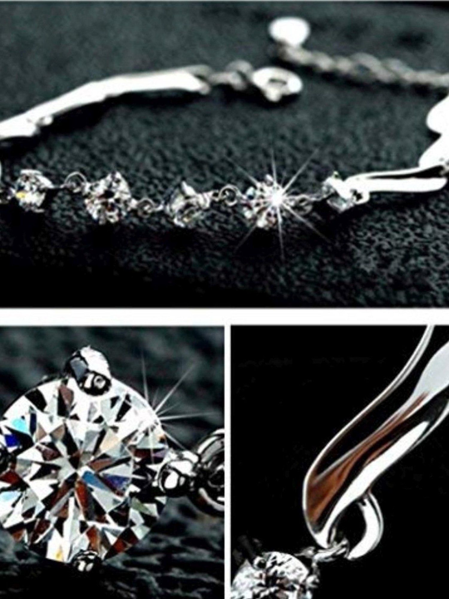 YouBella Stylish Latest Design Jewellery Silver-Plated Flexible fit Bracelet