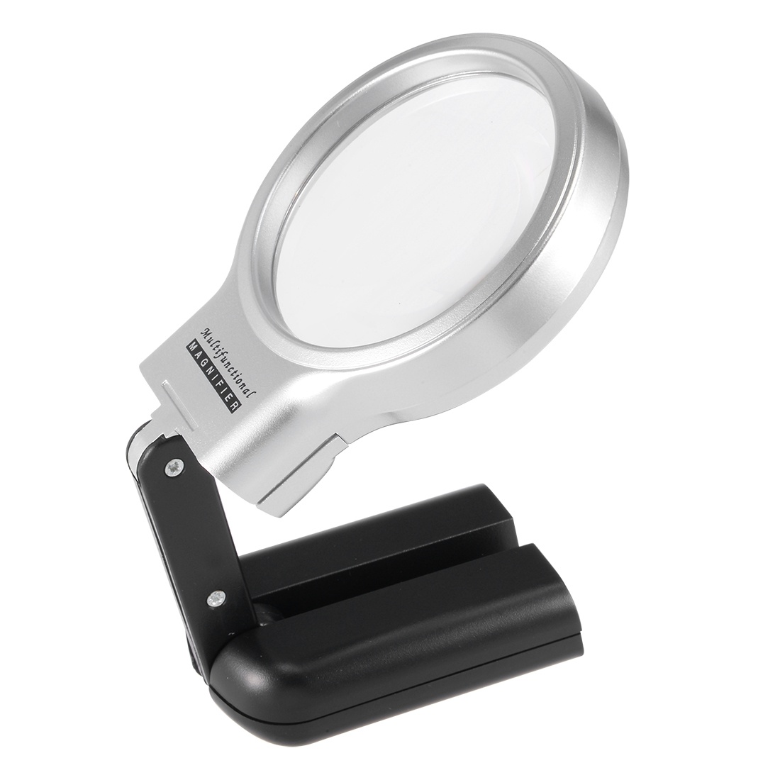 Magnifying Glass with Light, 3X 60mm  LED Light Illuminated Magnifier Zoom Microscope Lens Black