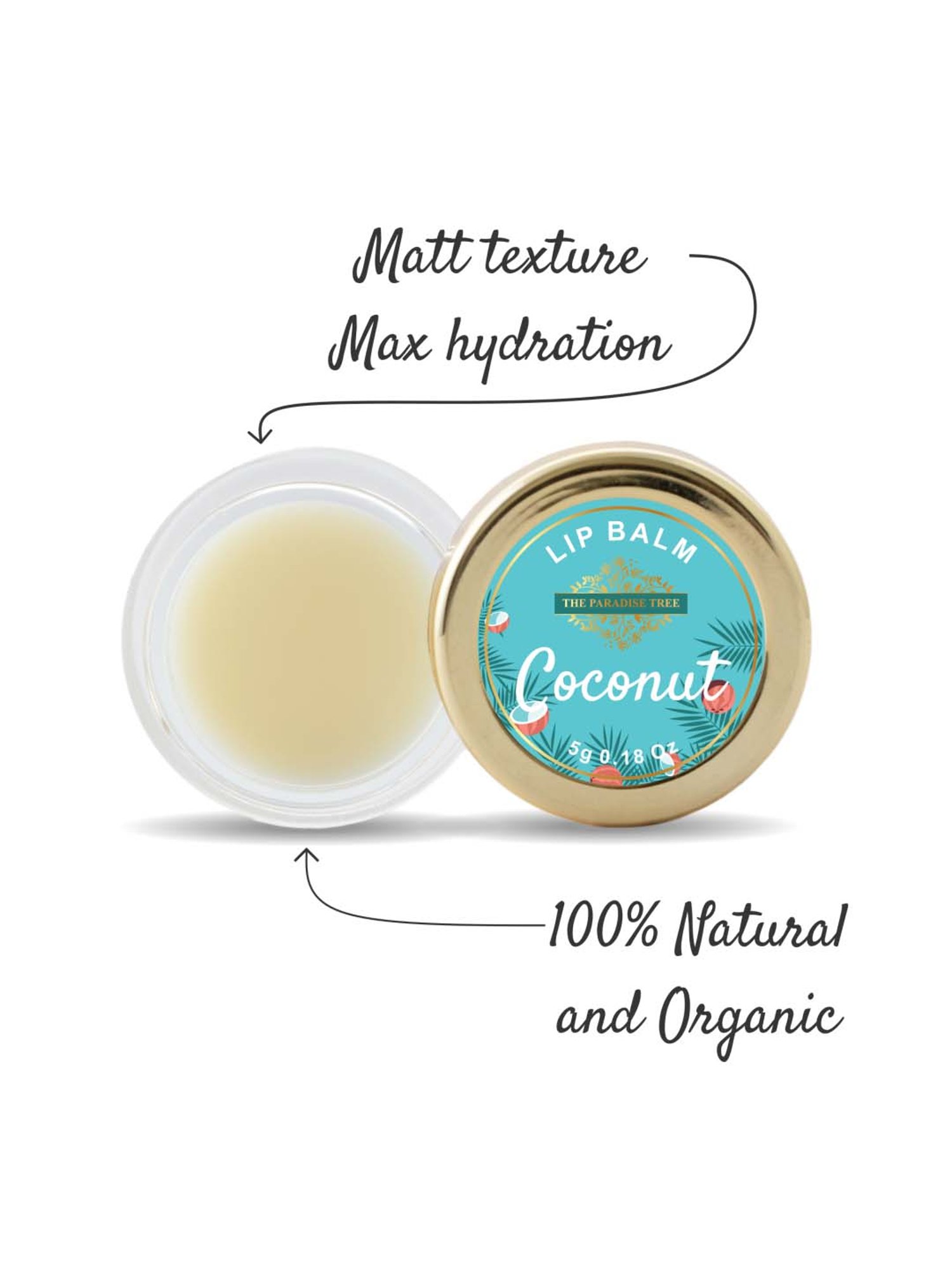 The Paradise Tree Coconut Milk Lip Balm - 5 gm