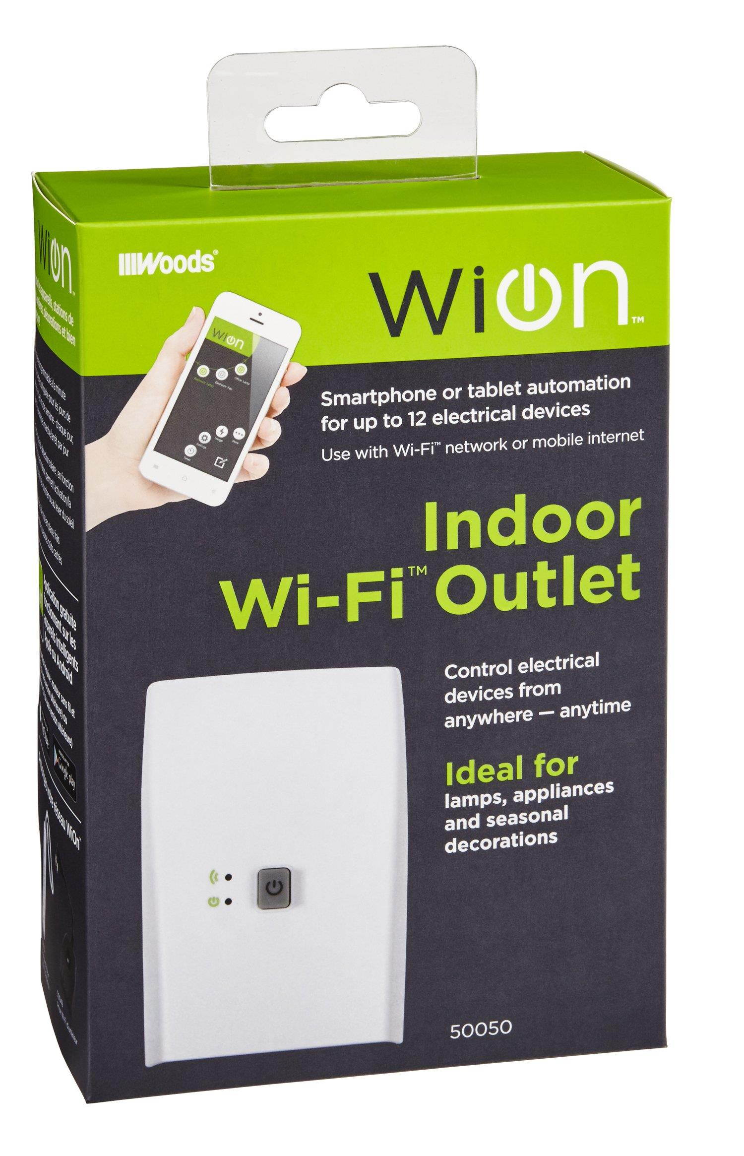 Coleman Cable 50050 Indoor Wifi Outlet White