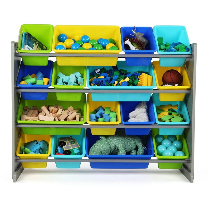 Kids' Super-Size Toy Organizer Elements Collection Gray - Humble Crew