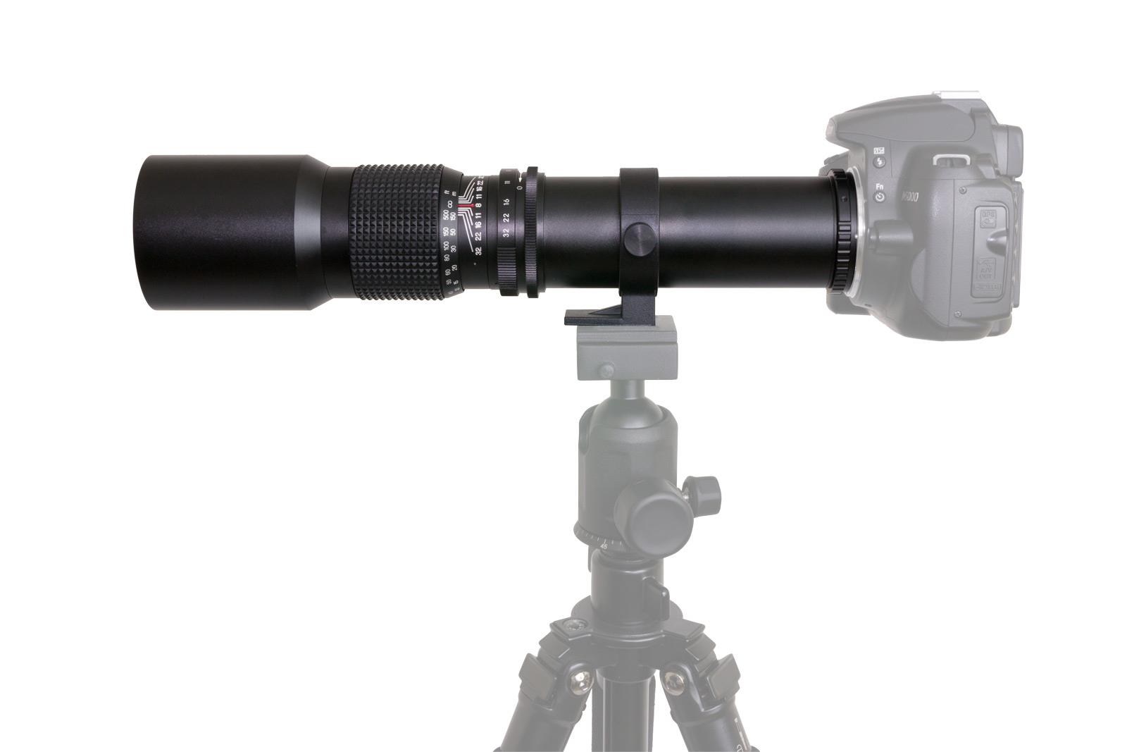 Opteka 500mm Preset Telephoto Lens for Nikon D5, D4s, D4, D3x, Df, D810, D800, D750, D610, D500, D7500, D7200, D7100, D5600, D5500, D5300, D5200, D5100, D3400, D3300 Digital SLR Cameras