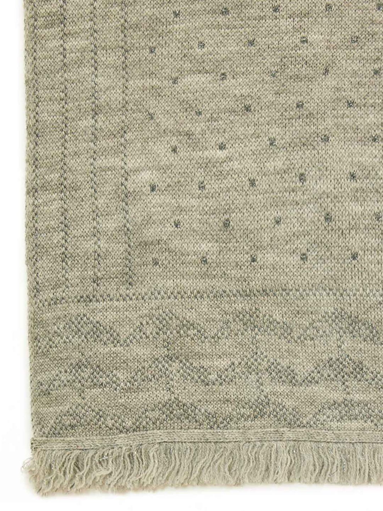 Soch Grey Woven Pattern Shawl