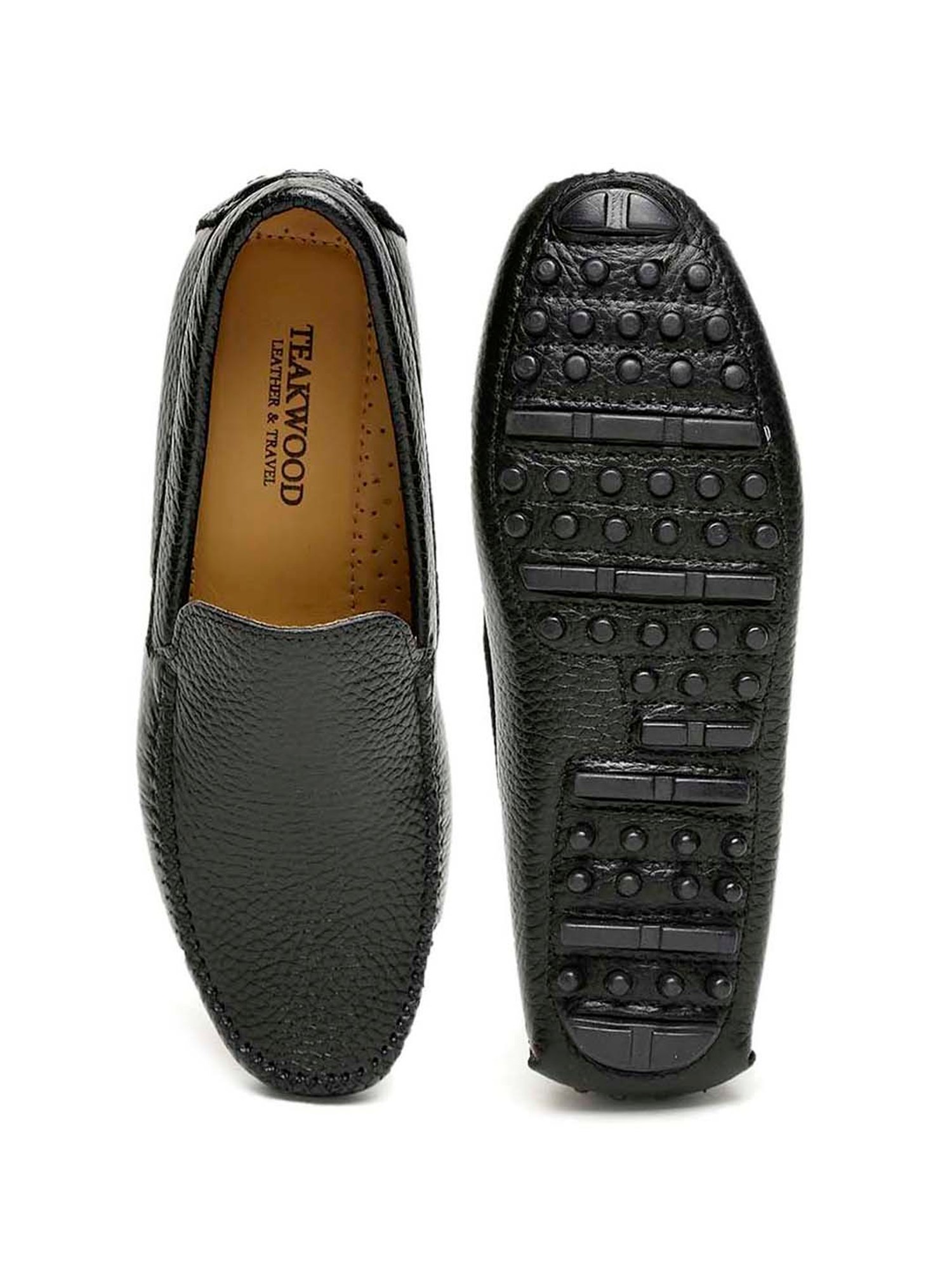 Teakwood Leathers Men's Core Black Casual Loafers